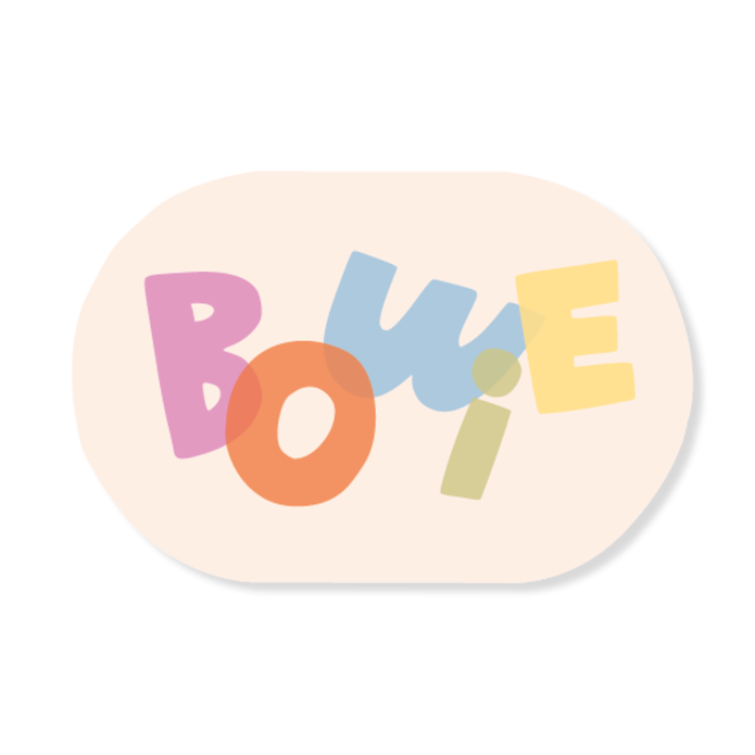 Geboortekaartje Ovaal - Bowie