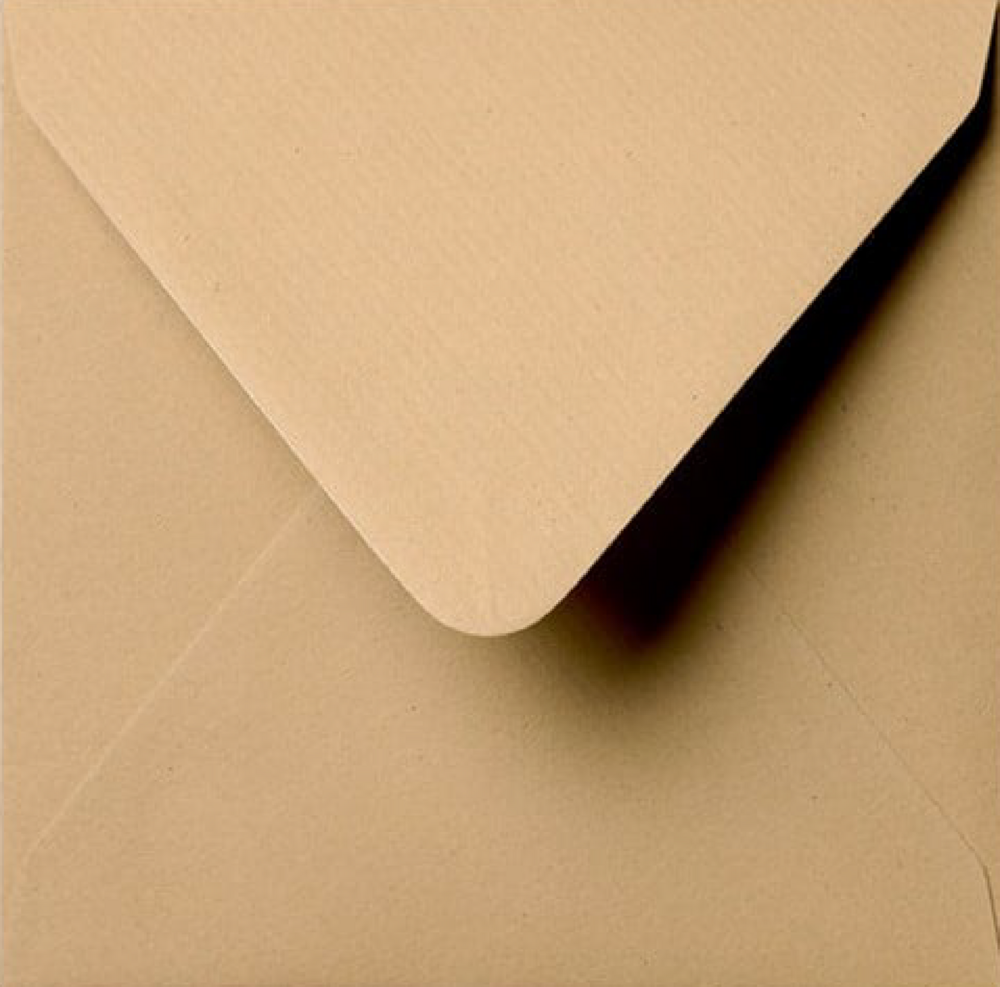 Envelop kraft vierkant 14x14 cm