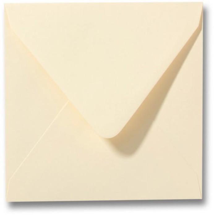 Chamois envelop 14 x 14 cm