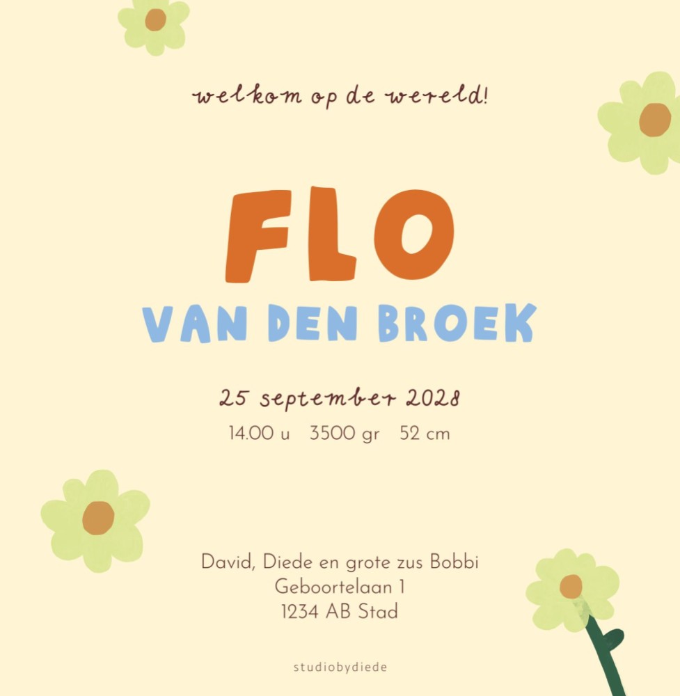 kaart achterzijde