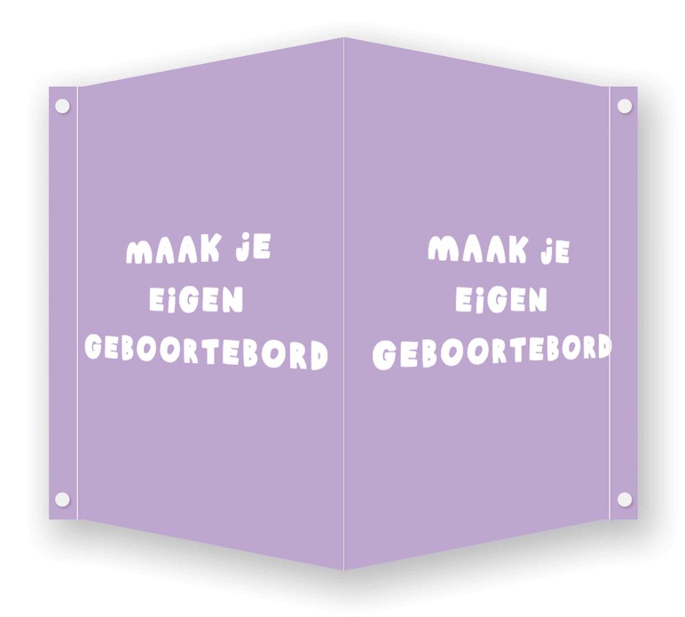 Maak je eigen geboortebord | 50 x 70 cm