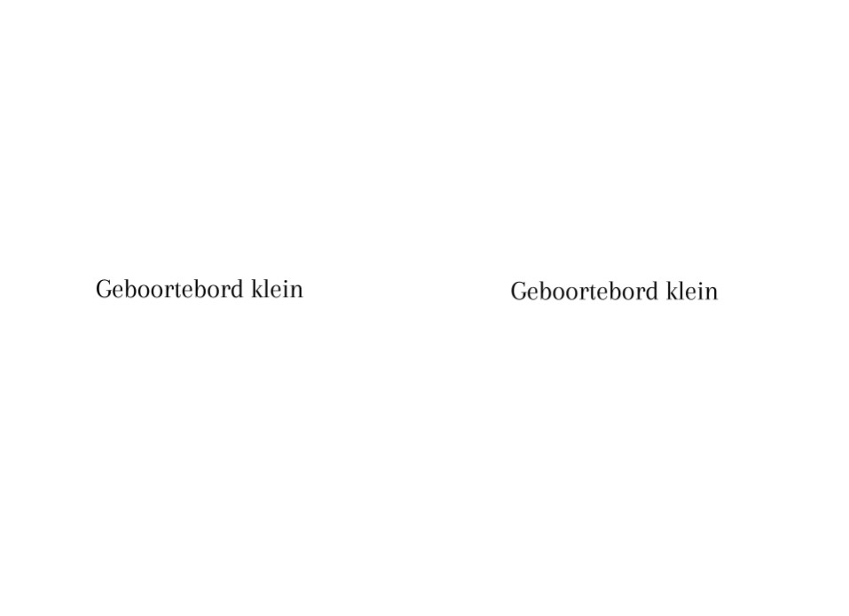 Geboortebord klein (50x70)