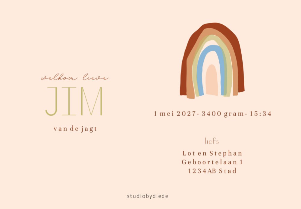 kaart achterzijde