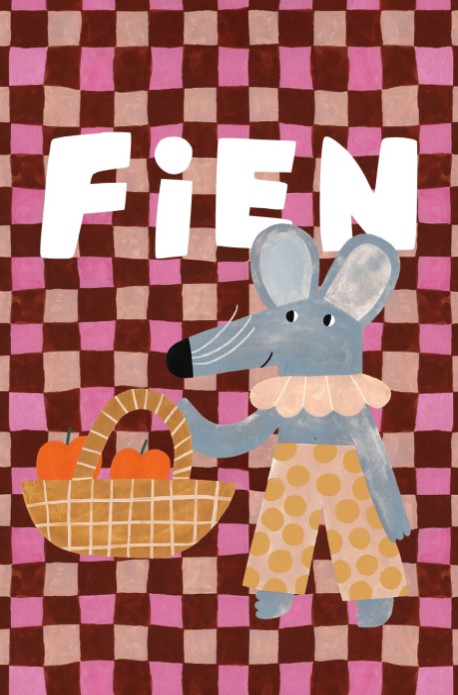 Geboortekaartje meisje muis - Fien