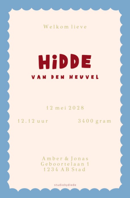 kaart achterzijde