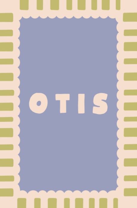 Geboortekaartje rand streep - Otis