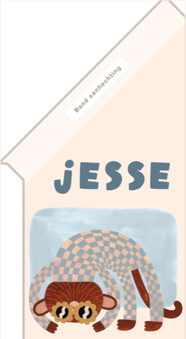 Geboortevlag jongen aap - Jesse