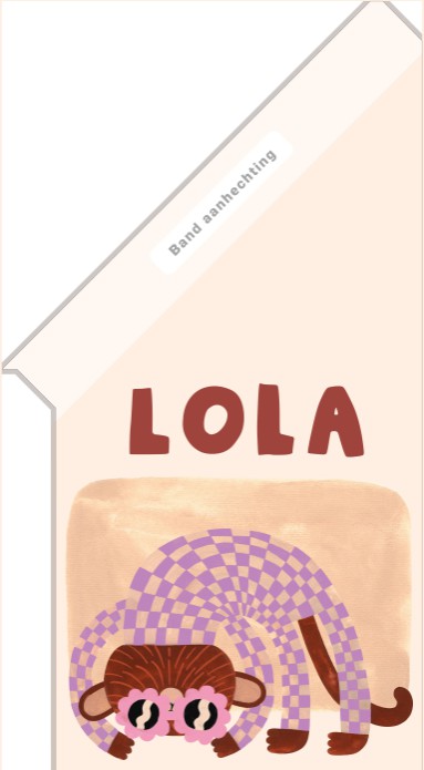 Geboortevlag meisje aap - Lola