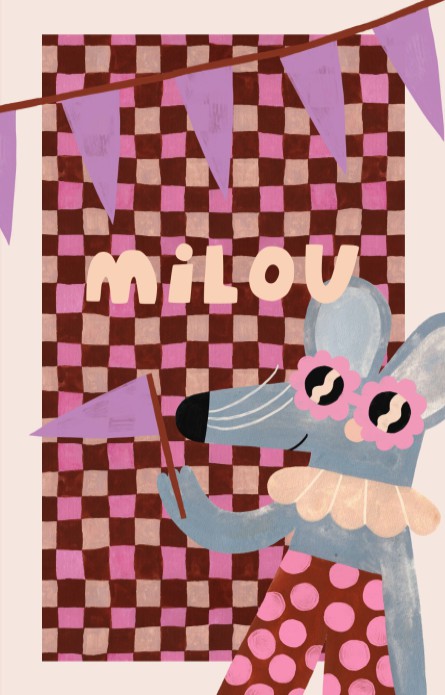 Geboortekaartje Feestje Muis - Milou