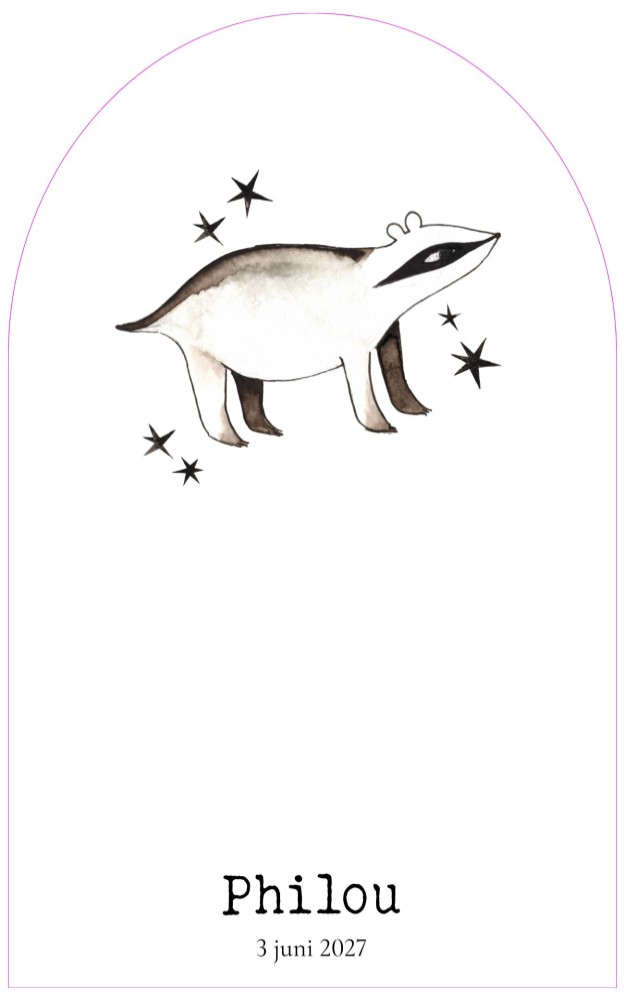 Geboortekaartje das Philou