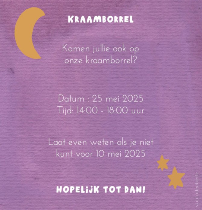 kaart achterzijde