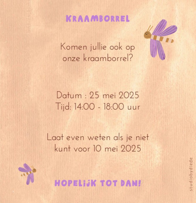 kaart achterzijde