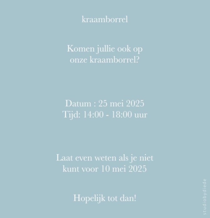kaart achterzijde