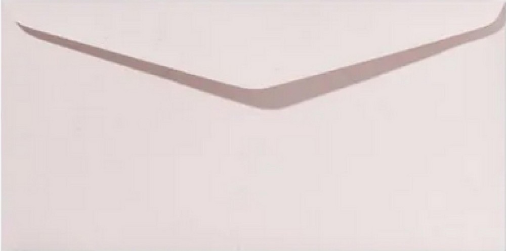 Envelop taupe/licht roze 11x22 cm