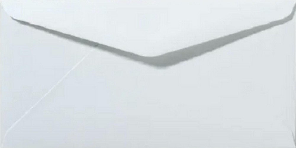 Envelop wit 11x22 cm