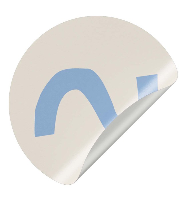 Sluitsticker golf blauw