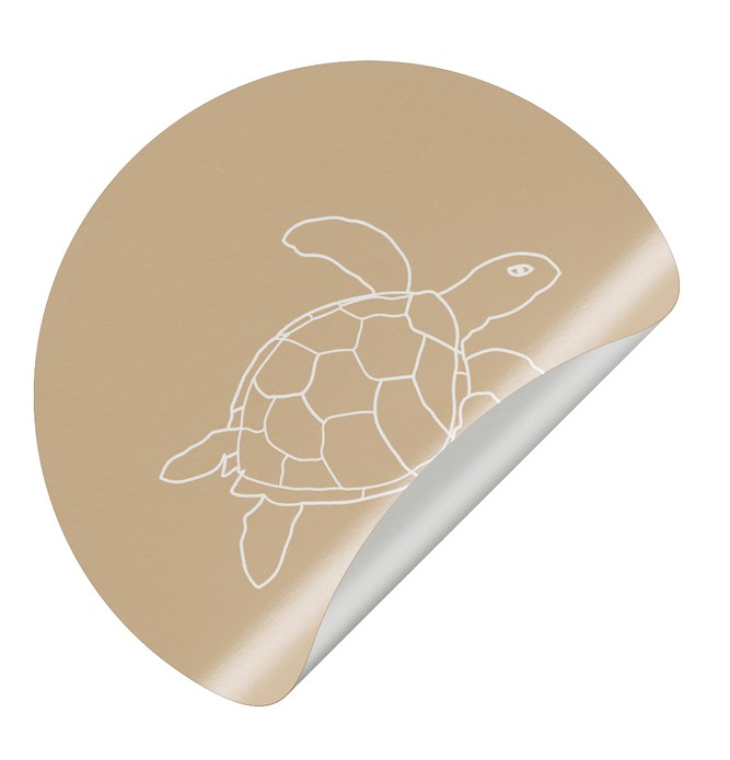 Sluitsticker schildpad