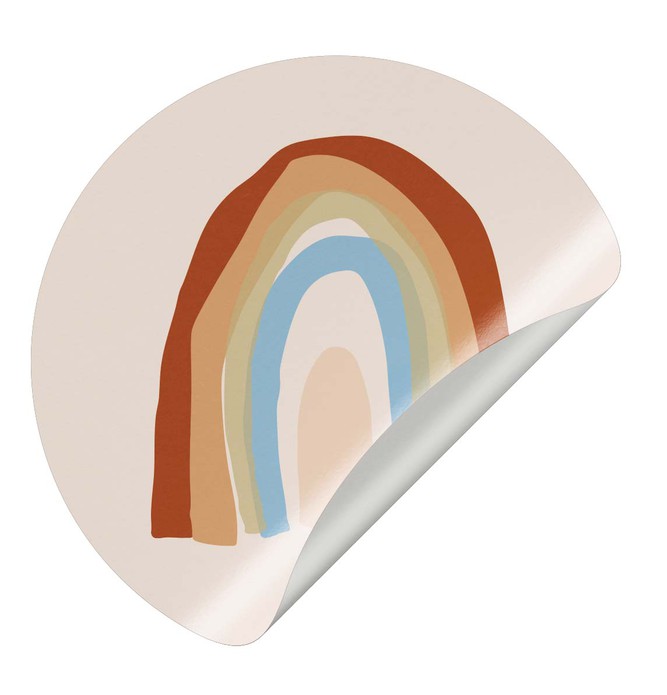 Sluitsticker Regenboog rood