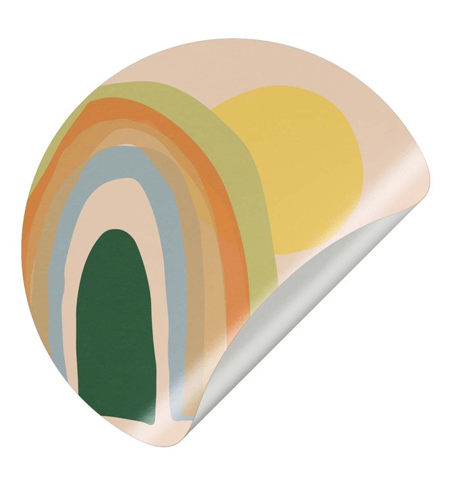 Sluitsticker Regenboog groen