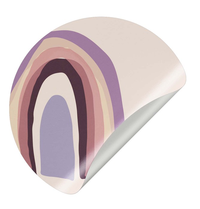 Sluitsticker Regenboog paars