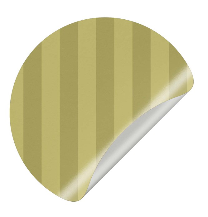 Sluitsticker streep patroon groen
