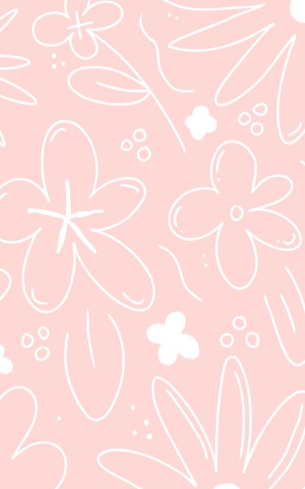 Persoonlijke postzegel bloemen patroon - roze