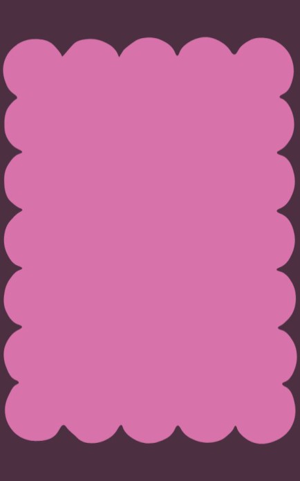 Persoonlijke postzegel golvend - roze