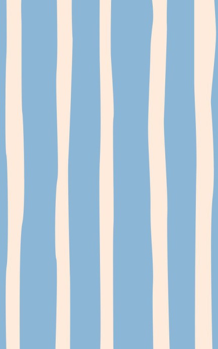Persoonlijke postzegel  streep groot - blauw