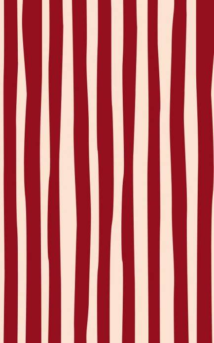Persoonlijke postzegel  streep klein - rood