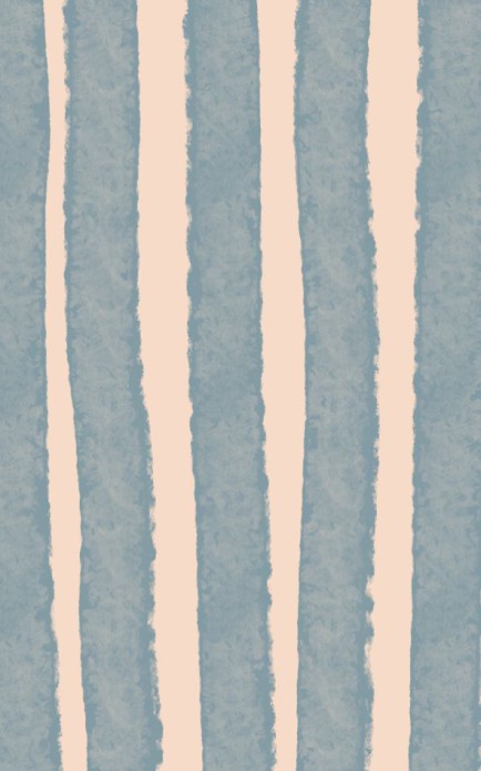 Persoonlijke postzegel watercolor streep - blauw