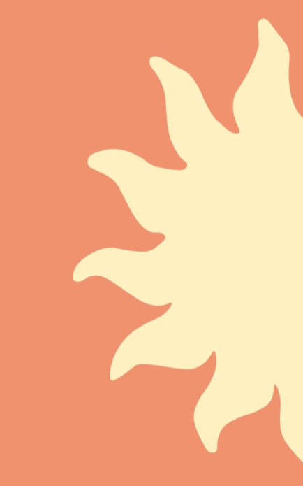 Persoonlijke postzegel zon - geel