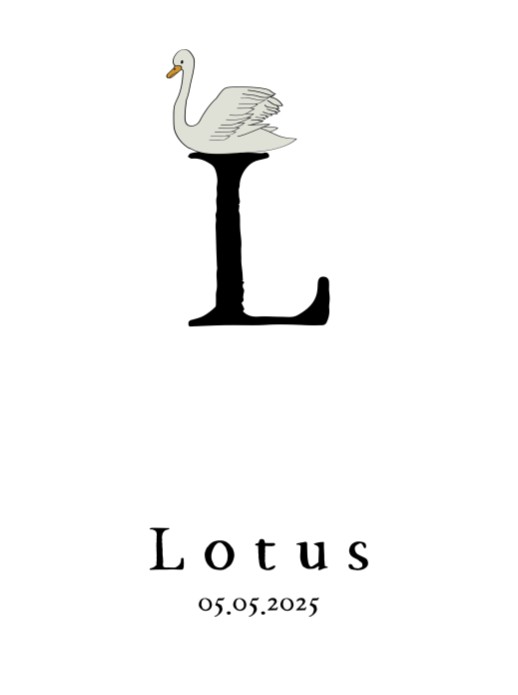 Poster letter L 30x40