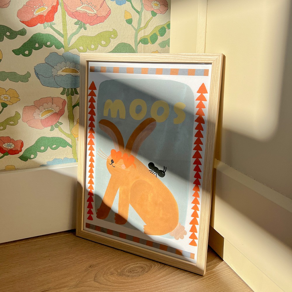 Poster Konijn - Jules 21x30