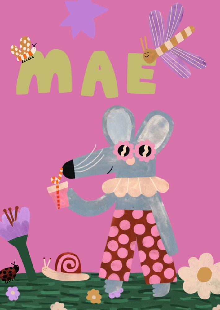 Poster muis - Mae 50x70