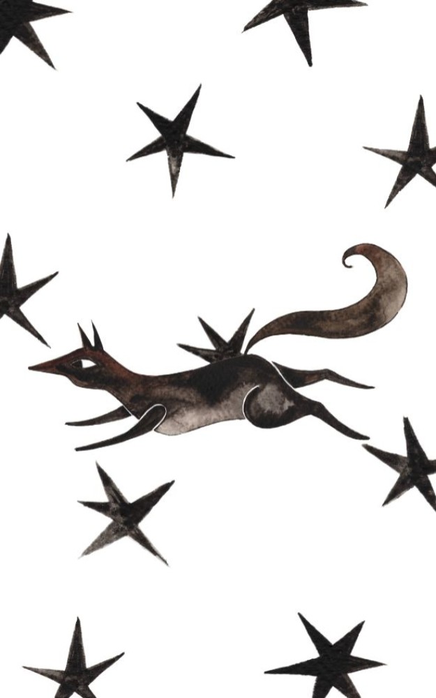 Postzegel - das met sterrenpatroon Atelier Fabel