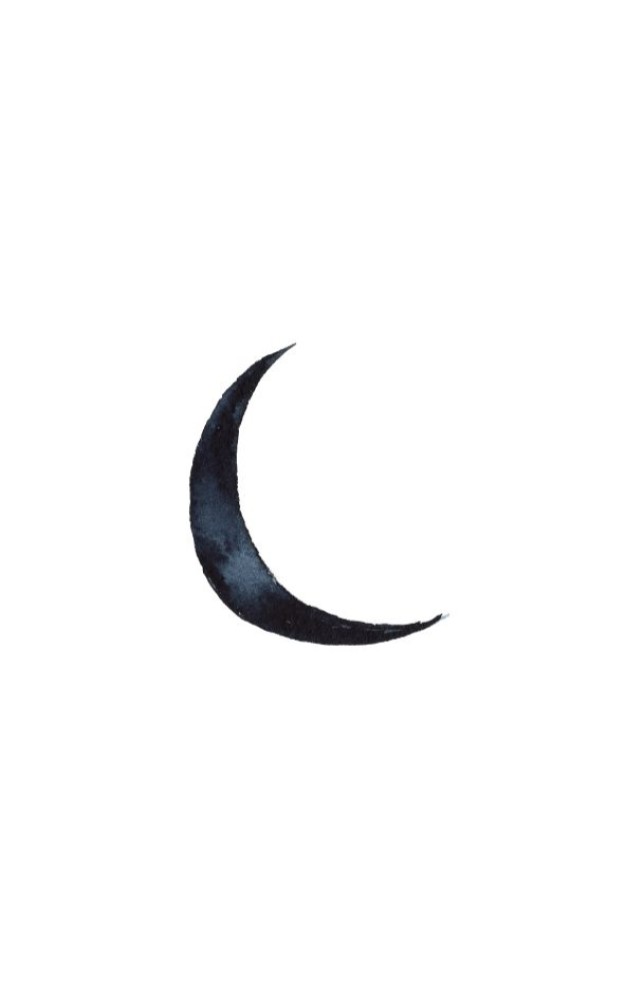 Postzegel - blauwe maan Atelier Fabel