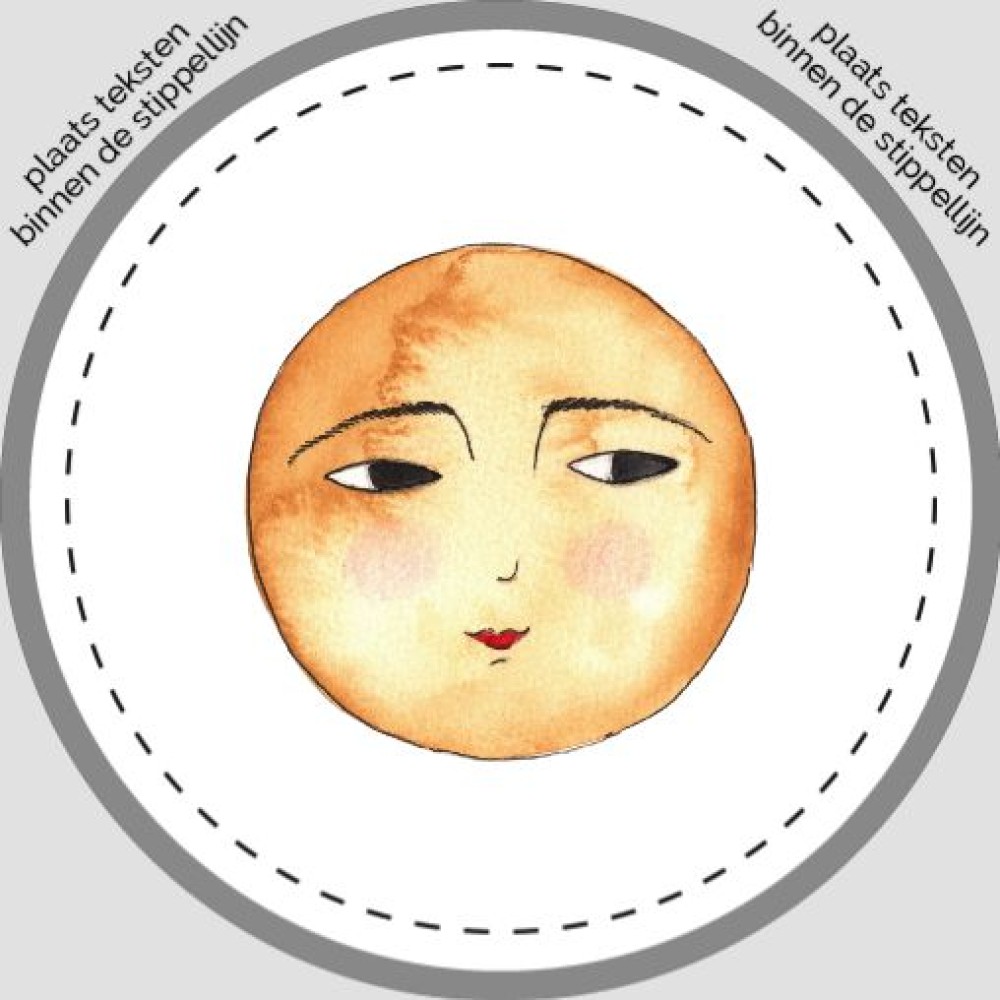 Sluitsticker - zon Atelier Fabel