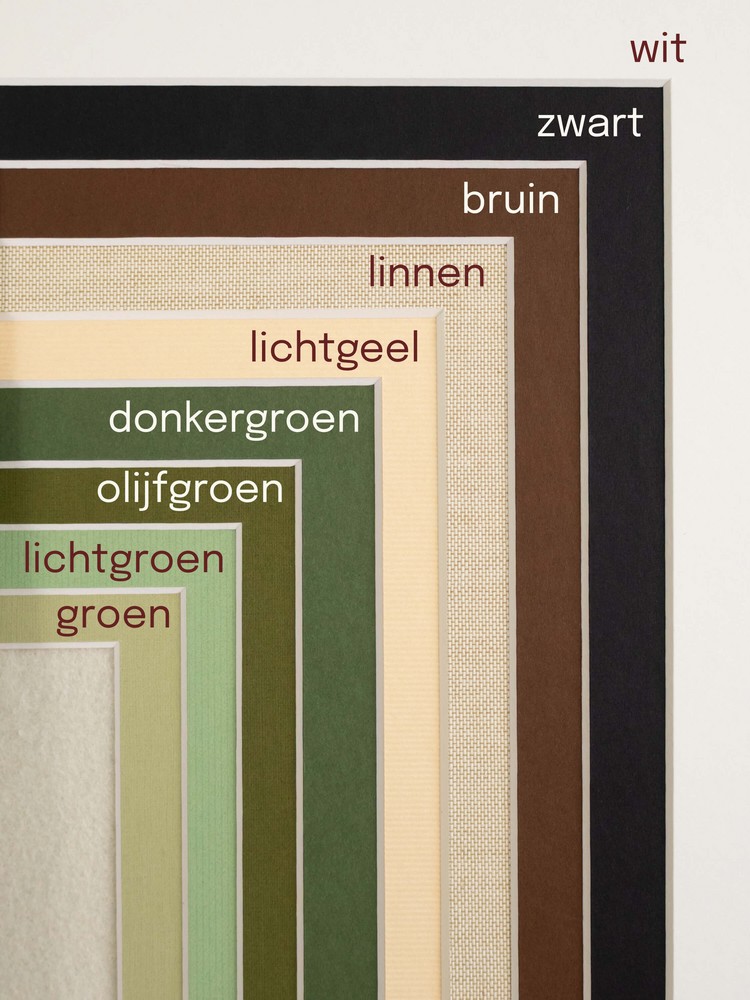 Passe-partout 30x40 voor 2 geboortekaartjes
