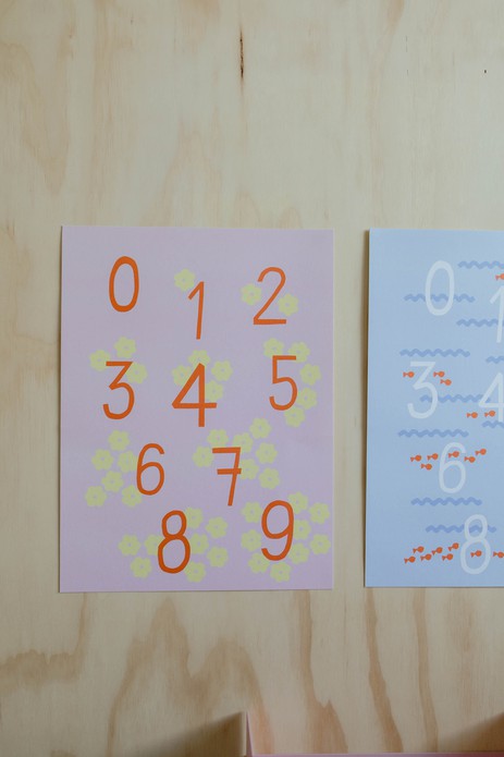 Telposter bloemen - 30x40