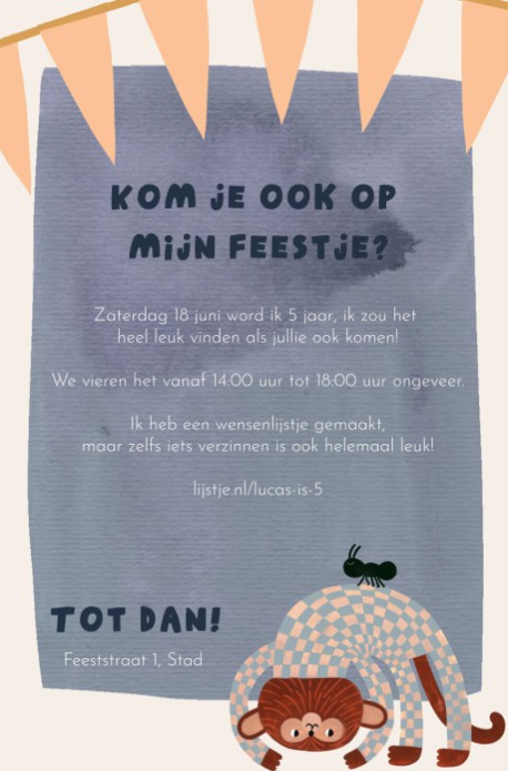 kaart achterzijde