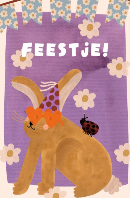 Verjaardagsfeestje konijn