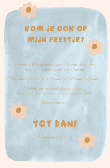 kaart achterzijde