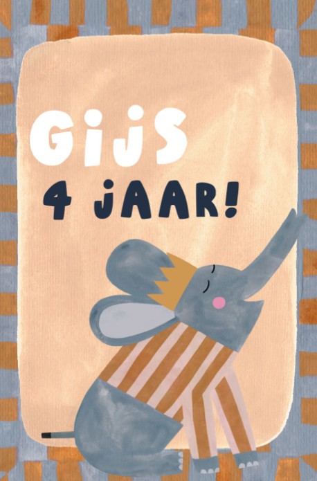 Verjaardagsfeestje olifant - gijs