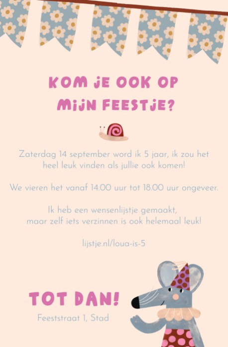 kaart achterzijde