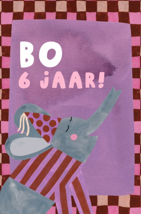 Verjaardagsfeestje olifant - bo